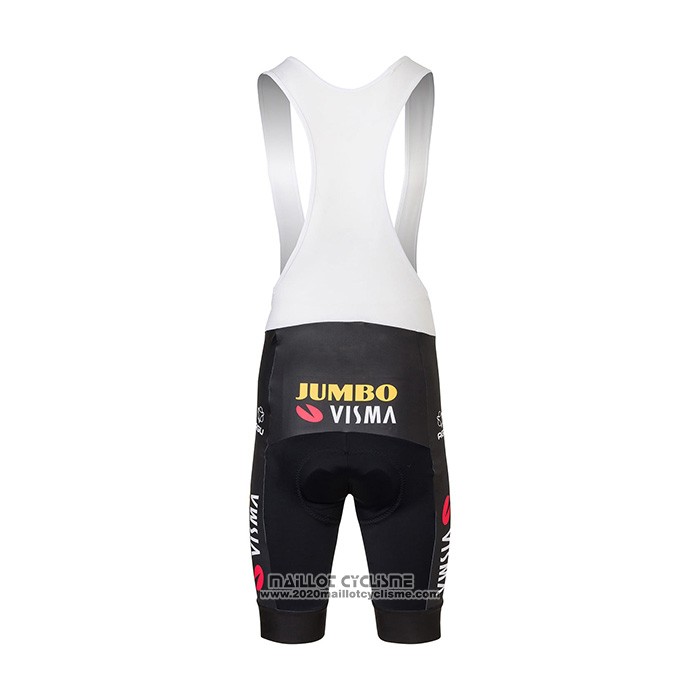 2022 Maillot Cyclisme Jumbo Visma Rouge Blanc Bleu Manches Courtes et Cuissard